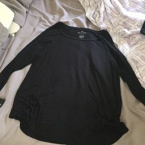 Long black sleeve top